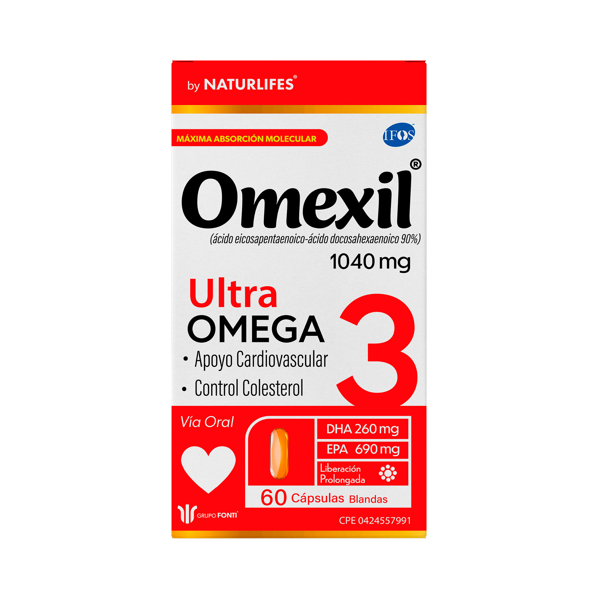 OMEXIL OMEGA 3 ULTRA 1200MG CAP BLANDAS X 60