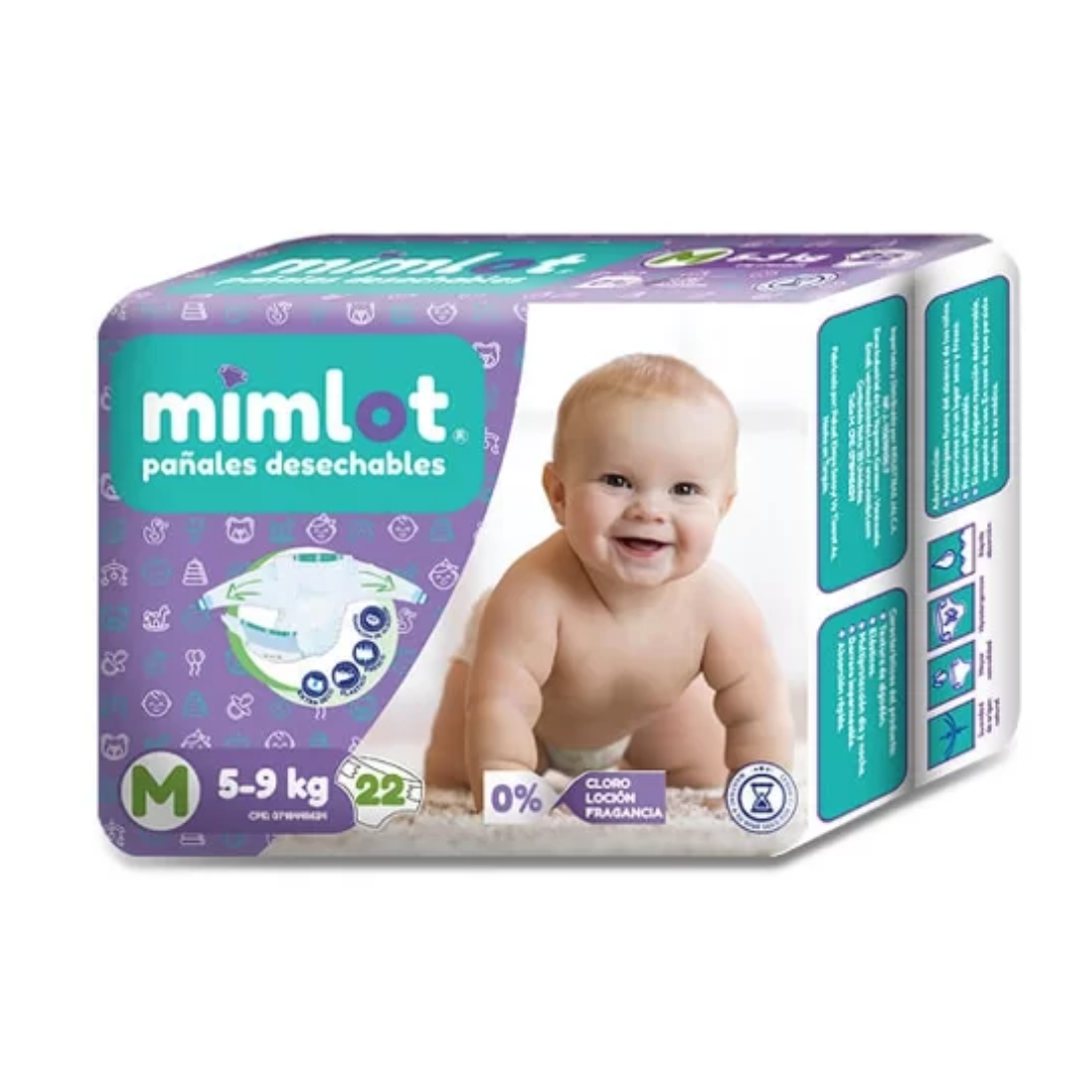 PAÑAL NIÑO TALLA M X 22 UND (MIMLOT)