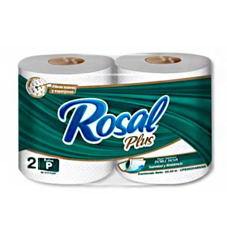 PAPEL HIGIENICO ROSAL PLUS 215HOJAS X 2