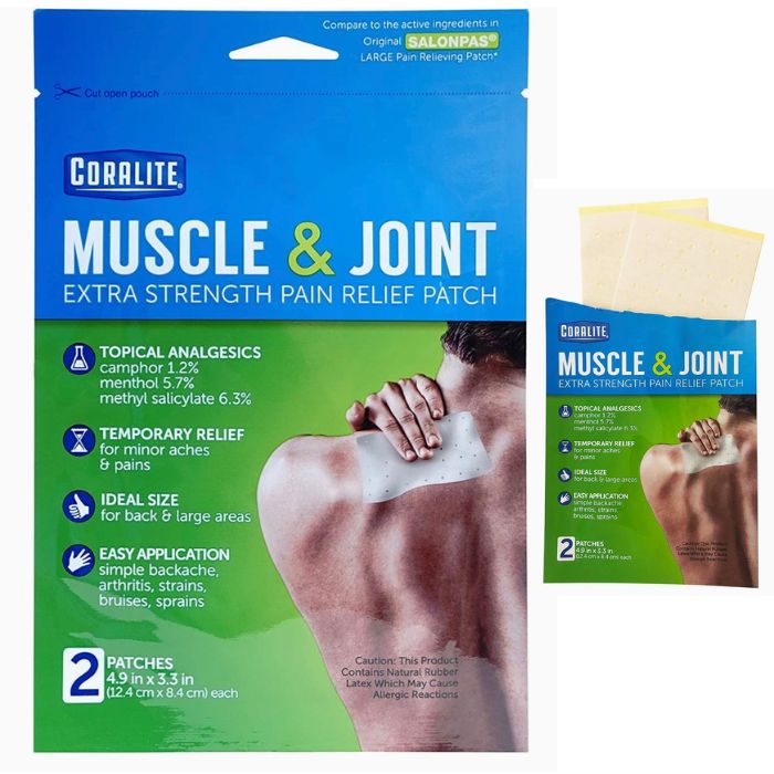 PARCHE ANALGESICO MUSCLE&JOINT SOBRE X 2(CORALITE)