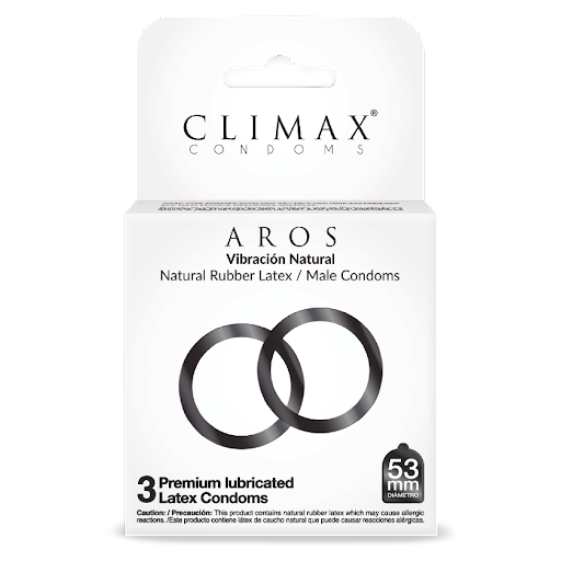 PRESERVATIVOS CLIMAX AROS LATEX 53MM X 3 UND