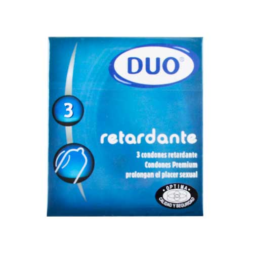 PRESERVATIVOS DUO RETARDANTE 52MM X 3 UND