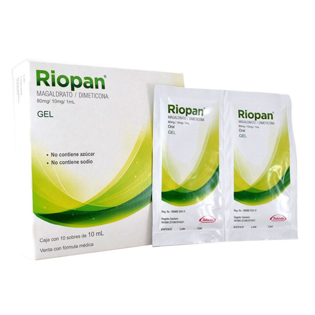 RIOPAN MAGALDRATO DIMETICONA SOBRE X 1