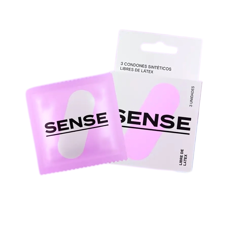 PRESERVATIVOS SENSE LIBRE DE LATEX 54MM X 3 UND