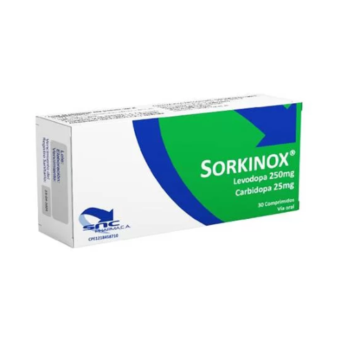 SORKINOX LEVODOPO CARBIDOPA 250-25MG TAB X 30