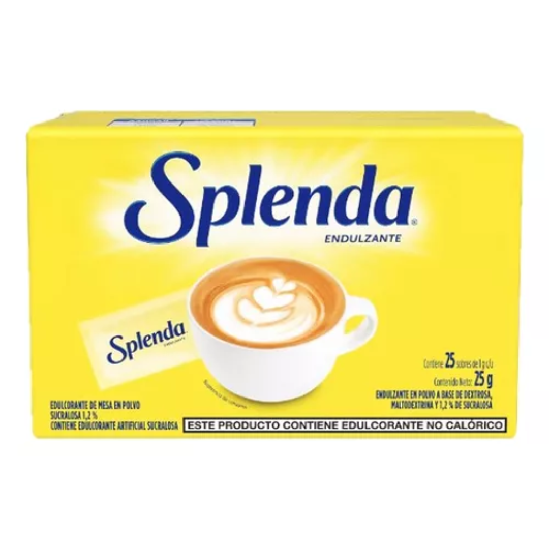 SPLENDA ENDULZANTE SOBRES X 25