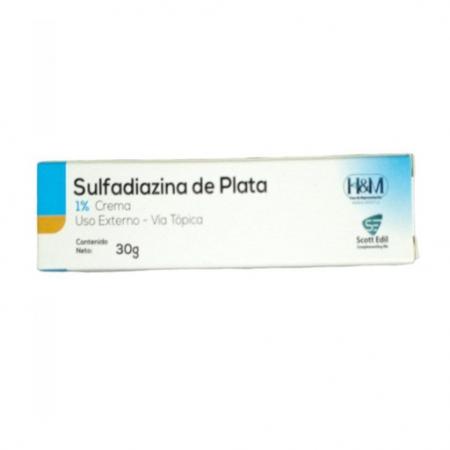 SULFADIAZINA DE PLATA 1% CREMA 30GR (H&M)