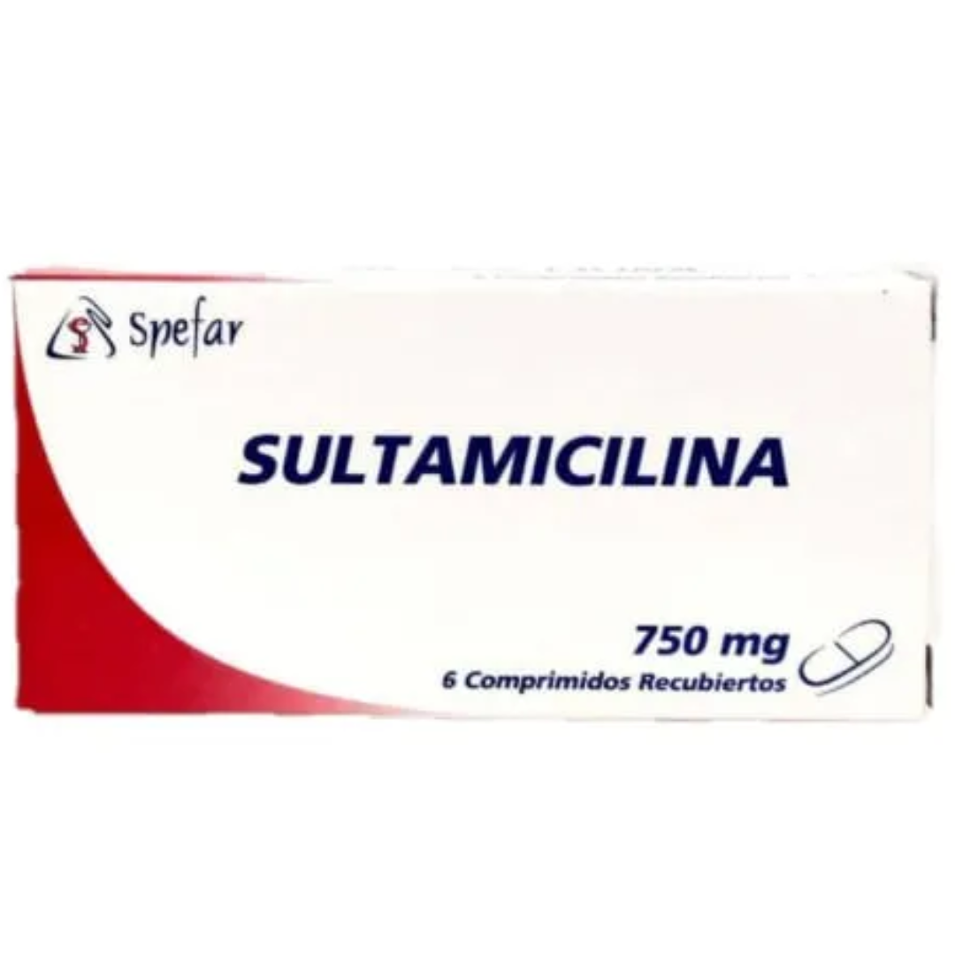 SULTAMICILINA 750MG TAB X 6 (SPEFAR)