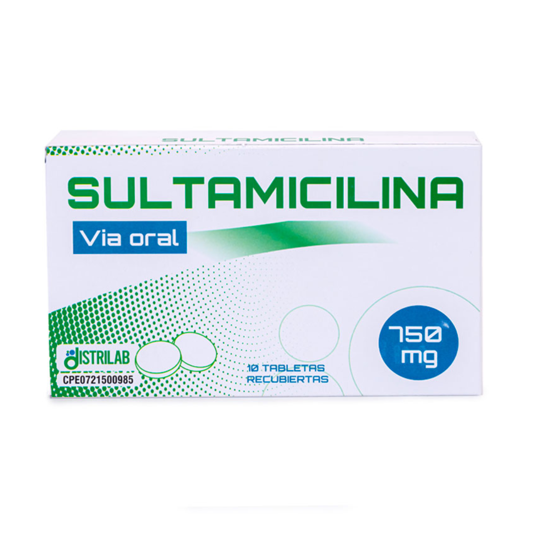 SULTAMICILINA 750MG TAB X 10 (DISTRILAB)