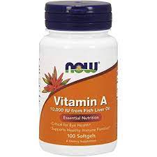 NOW VITAMINA A 10.000UI TAB X 100